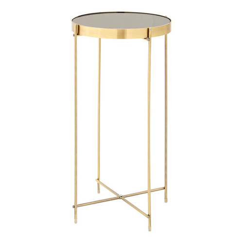 Allure Black Mirror Tall Side Table