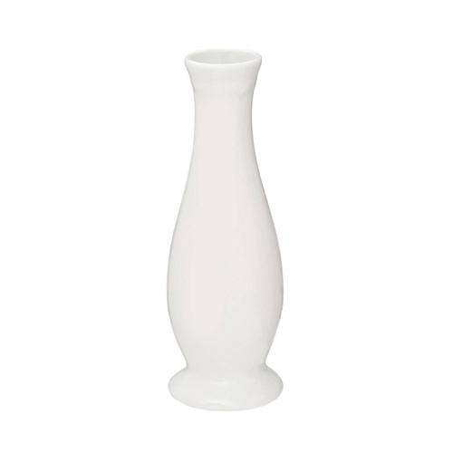 White Curved Vase
