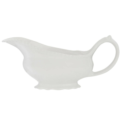 Embossed White Sauce Server