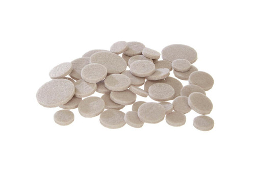 80pc Beige Adhesive Felt Pads