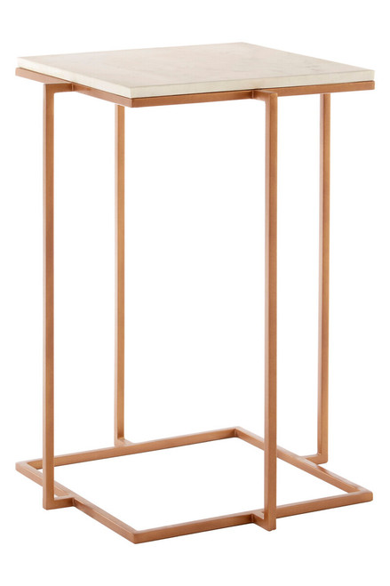 Shalimar Side Table With Gold Finish Legs