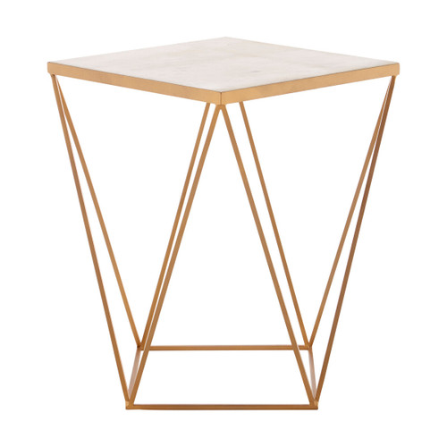 Shalimar Square Marble Top Side Table