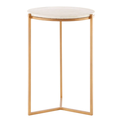 Shalimar Marble/Gold Round Table