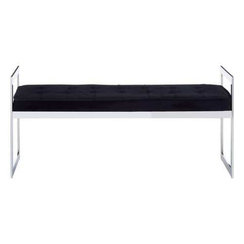 Allure Long Black Seat Bench