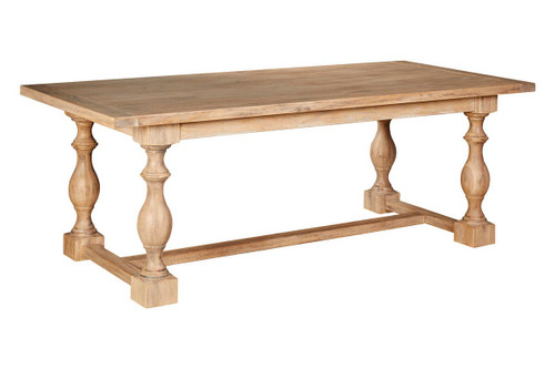 Lyon Whitewash Dining Table