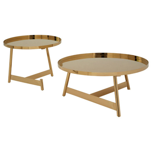 Alvaro Set of 2 Round Tables
