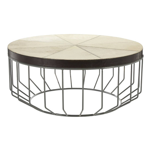 Fifty-Five South Leather Coffee Table