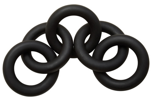 Cato Black Wooden 5 Link Chain Decor