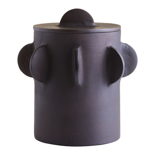 Prato Brown Textured Round Large Box