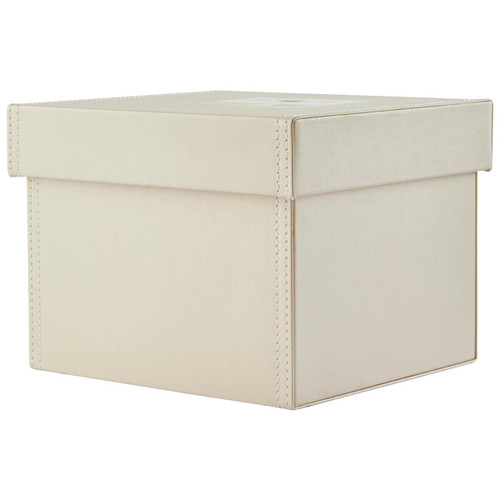 Cream Vegan Leather Effect Storage Box (8874041) Cream Vegan Leather Effect Storage Box (8874041)
