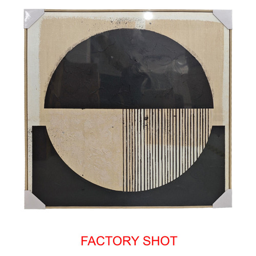 Astratto Black and Cream Wall Art