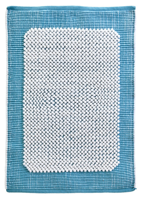 Bosie Blue And White Woven Rug Bosie Blue And White Woven Rug