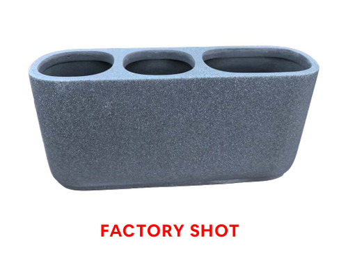 Canyon Large Grey Stone Effect Toothbrush Holder