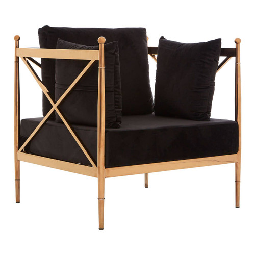 Novo Chair with Rose Gold Lattice Arms