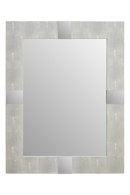 Cardona Grey Shagreen Effect Wall Mirror