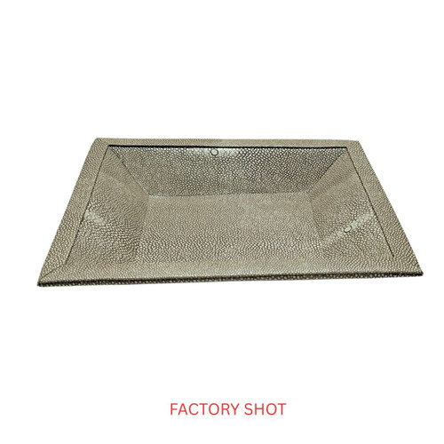 Cardona Grey Shagreen Effect Trinket Dish