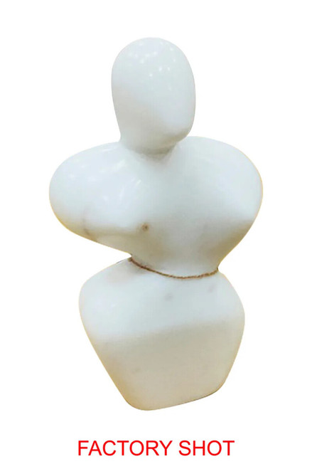 Savio White Marble Abstract Sculpture
