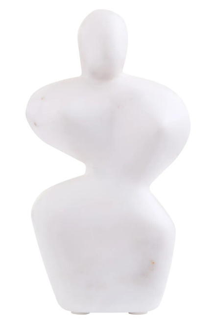 Savio White Marble Abstract Sculpture