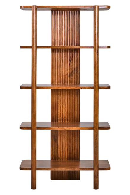 Torello Five Tier Mango Wood Shelf Unit