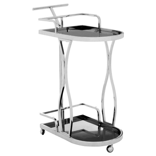 Novo 2 Tier Silver / Wavy Design Trolley