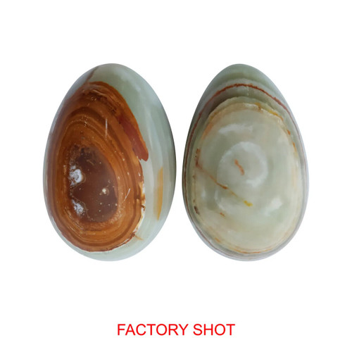 Oleena Onyx Set of 2 Decorative Eggs
