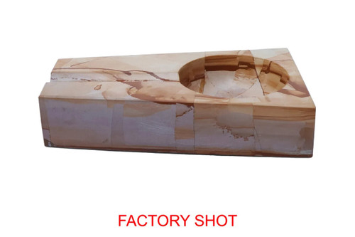 Tiago Teak Wood Effect Marble Cigar Ash Tray