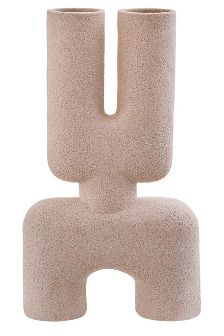 Broc Small Sandstone Effect Sculptured Vase