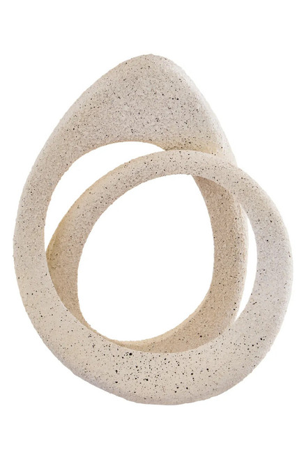 Broc Cream Textured Loop Sculpture