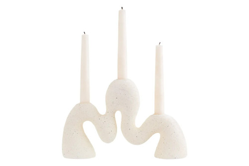 Broc Cream Organic Candle Holder