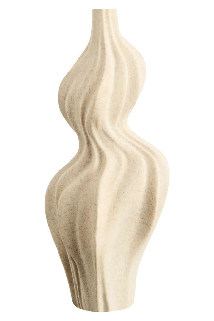 Broc Sandstone Effect Organic Twist Vase