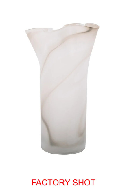 Galene Fluted Natural Glass Vase