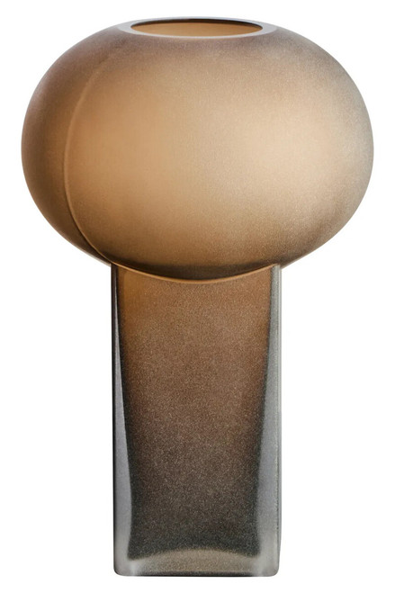 Gabi Large Opaque Brown Glass Vase