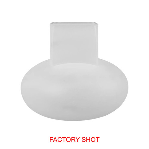 Gabi Small Opaque White Glass Vase