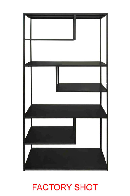 Acero Black Metal Multi Tier Shelving Unit