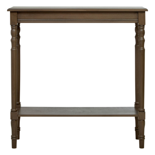 Heritage Dark Brown Rectangular Wooden Console Table