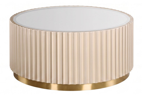 Dusino Flute Detail Coffee Table