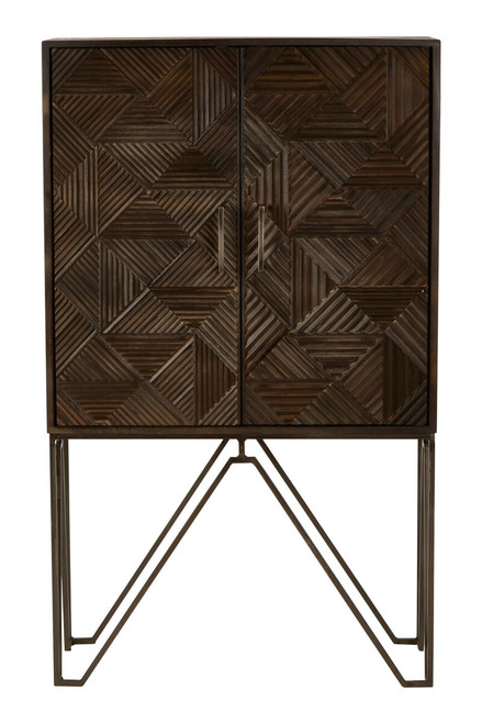 Saira Carved Mango Wood Cabinet