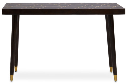Naro Mango Wood and Gold Finish Console Table
