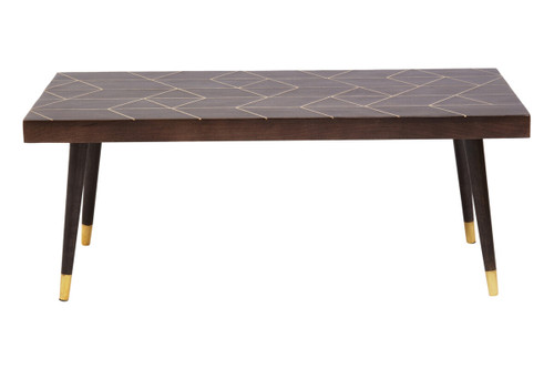 Naro Mango Wood And Gold Finishing Coffee Table