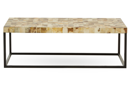 Obra Cream Mother of Pearl Rectangle Coffee Table