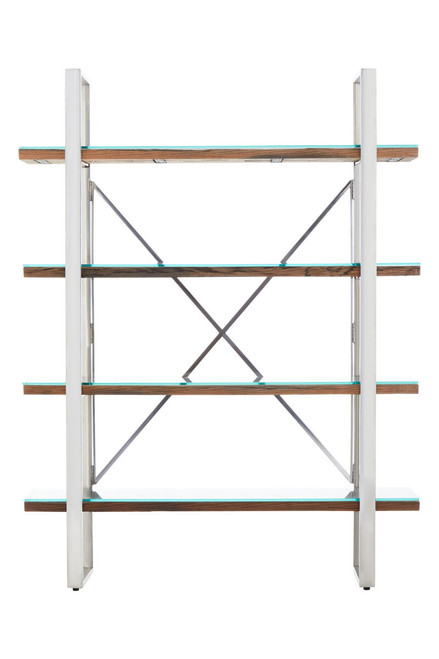 Kerala Natural Recycled  Wood Four Tier Shelf Unit