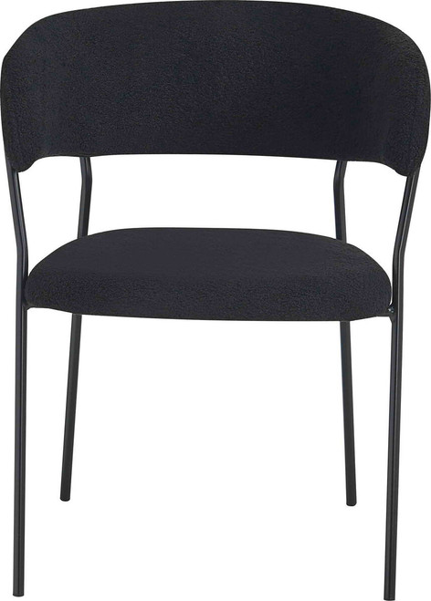 Tamzin Black Boucle Effect Dining Chair