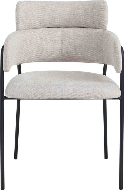 Tamzin Natural Linen Effect High Back Dining Chair