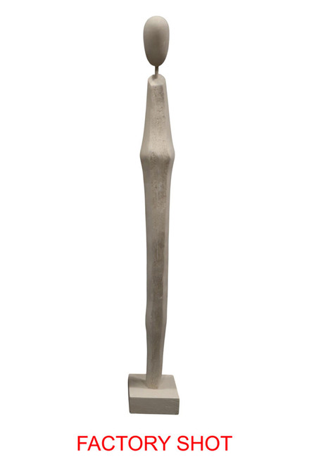 Fidel Almond Wash Mango Wood Small Figure