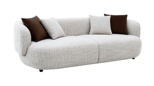 Marsala Natural 3 Seater Curved Sofa