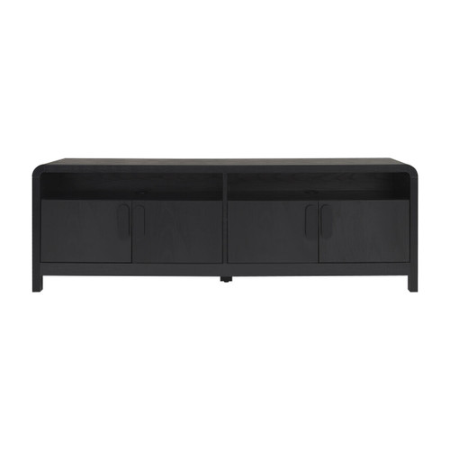 Hantay Black Finish Curved  Media Unit