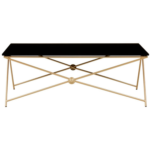Monroe Gold Finish Coffee Table