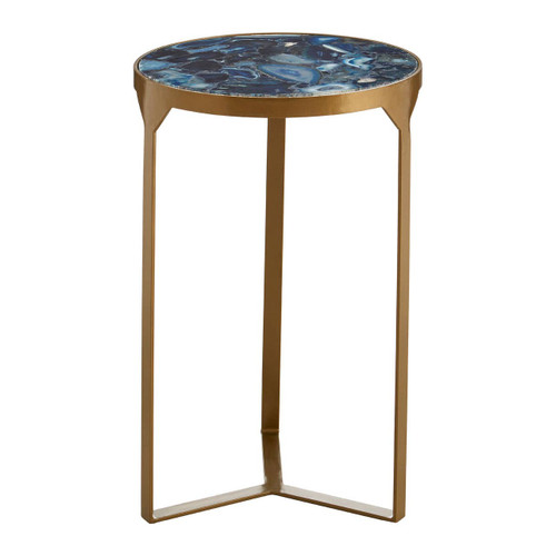 Vizzini Round Agate Side Table