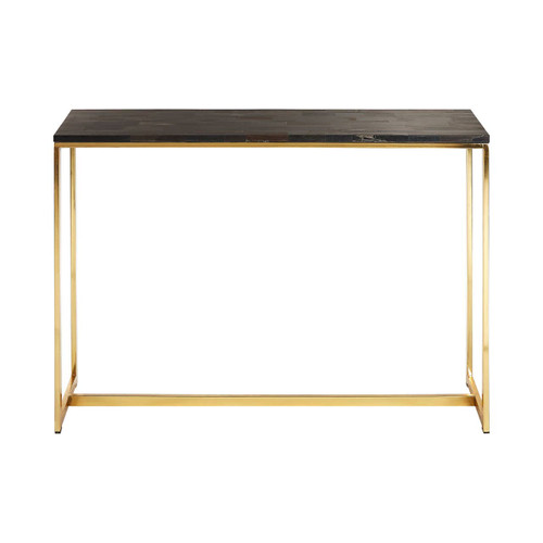 Relic Dark Petrified Wood Console Table