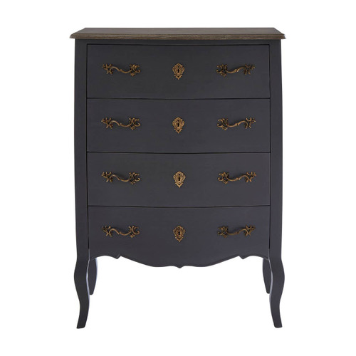 Loire 4 Drawer Dark Grey Chest